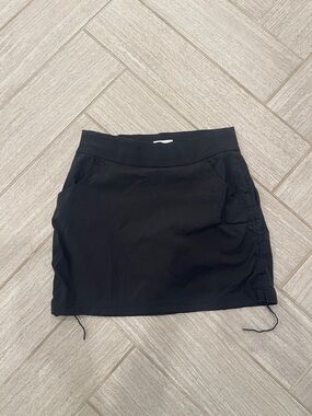 Columbia Black Mini Skort with Side Drawcord
